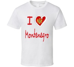 I Love Montenegro T Shirt