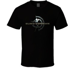 Survivorman Les Stroud Tv Show Black T Shirt