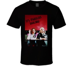 Absolutely Fabulous Logo Tv Show Black T Shirt