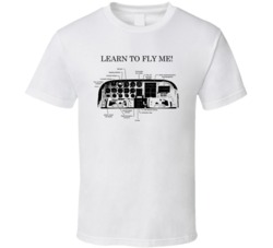 Beechcraft Retro Parody Flying T Shirt