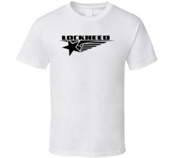 Lockheed Black Logo Large T Shirt