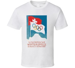 Switzerland 1928 Winter Olympics T Shirt