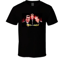 Two And A Half Men Tv Show Charlie Sheen Black T Shirt