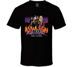 Steel Panther Album Cover Music Black T Shirt