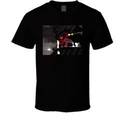 Kurogane Hitokiri Jintetsu Anime Manga T Shirt