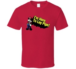 Super Mario Laying Pipe T Shirt