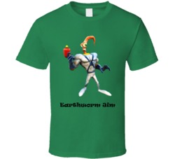 Earthworm Jim Video Game T Shirt