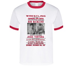 Bob Backlund Jesse Ventura Wrestling Legend T Shirt
