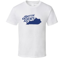 Getting Lucky In Kentucky State Blue Grass Tshirt