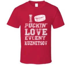Evgeny Kuznetsov Washington Capitals Russia Hockey Tshirt