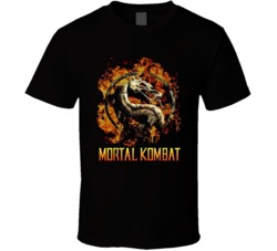 Mortal Kombat Logo Arcade Video Game T Shirt