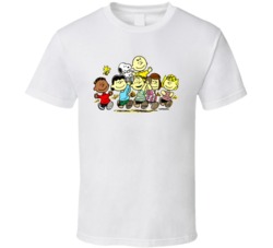 The Peanuts Gang Cartoon Retro T Shirt