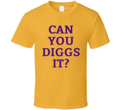 Stefon Diggs Wide Reciever Minnesota Football T Shirt
