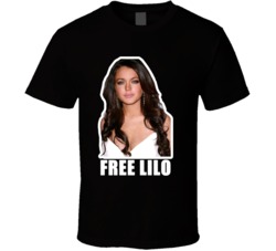 Lindsay Lohan Jail Free Lilo T Shirt