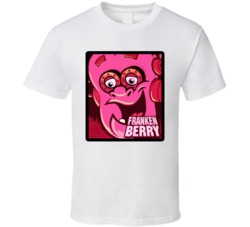 Franken Berry Cereal Box Cartoon T Shirt