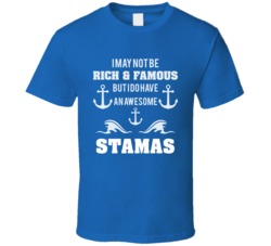 I Have An Awesome Stamas Boat Sport Fishing Yacht Fan T Shirt
