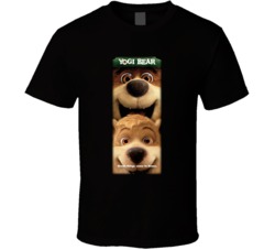 Yogi Bear Boo Boo Movie Poster Cartoon T Shirt