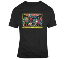 Jsa Justice Society Of America Photo Super Hero Team Comics T Shirt