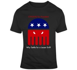 Cthulhu For President Parody Funny Lovecraft T Shirt