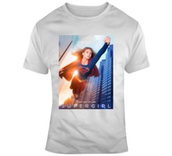 Supergirl Tv Show Ad Comic Books Super Hero T Shirt