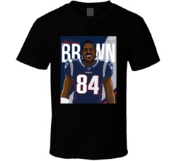 Antonio Brown 84 Wide Receiver New Egland Football  T Shirt