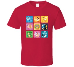 Pok&Atilde;&copy;mon Eeveeloutions Eevee Go T Shirt