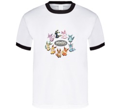 Pok&Atilde;&copy;mon Go Eeveeloutions Mimikyu Eevee T Shirt