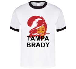 Tampa Brady Football Tom 12 New England  T Shirt