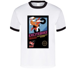 Excite Bike Nintendo Nes Retro Video Game T Shirt