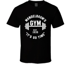 Mandelbaum's Gym It's Go Time Seinfeld Tv Show Fan T Shirt