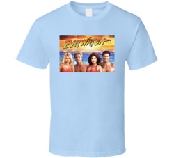 Baywatch Retro Cast Hasselhoff Pam Anderson T Shirt