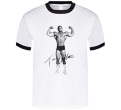 Tony Atlas Autograph Mr Usa Wcw Wrestling T Shirt