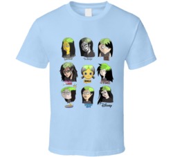 Billie Cartoon Mashup Music Fan T Shirt
