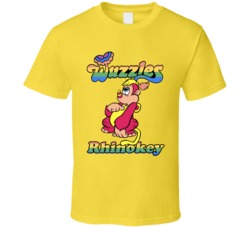 The Wuzzles Rhinokey 80s Animated Television Series Cartoon Fan T Shir