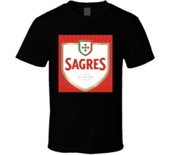 Sagres Beer Label Portugal Cerveja T Shirt