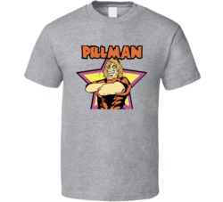 Loose Cannon Brian Pillman Flyin Cartoon T Shirt
