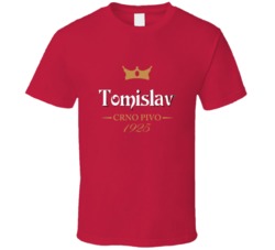 Tomislav Crno Pivo Croatian Beer Label T Shirt