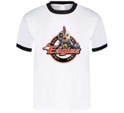 Robot Chicken Eagles Baseball T Shirt