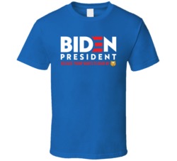 Biden President Becuase Trump Wants To Grab My Cat Emoji T Shirt