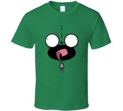 Invader Zim Gir Big Face Cartoon T Shirt