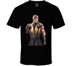 Mortal Kombat Scorpion Get Over Here T Shirt