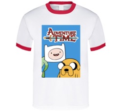 Adventure Time Finn Jake Logo Cartoon T Shirt