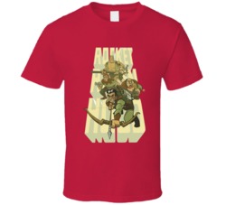 Rocket Robin Hood Merry Men Logo T Shirt