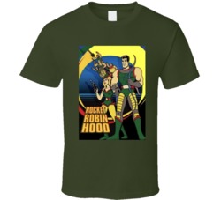 Rocket Robin Hood Logo Merry Men T Shirt