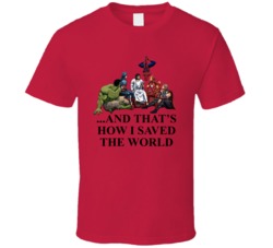 And Thats How I Saved The World Jesus Christ Super Hero T Shirt