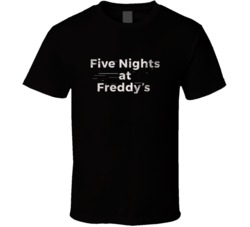 Five Nights At Freddys Horror Logo T Shirt