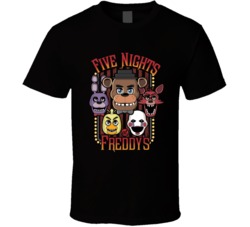 Five Nights At Freddy's Popular Video Game Player Fan T Shirt