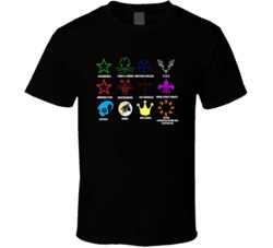Saints Row Gang Symbols Popular Video Gamer Player Fan T Shirt