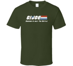 Gi Joe Knowing Is Half The Battle Retro 80s Cartoon Show Fan T Shirt