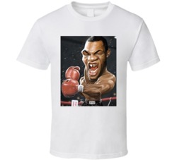 Iron Mike Tyson Caricature Boxing T Shirt